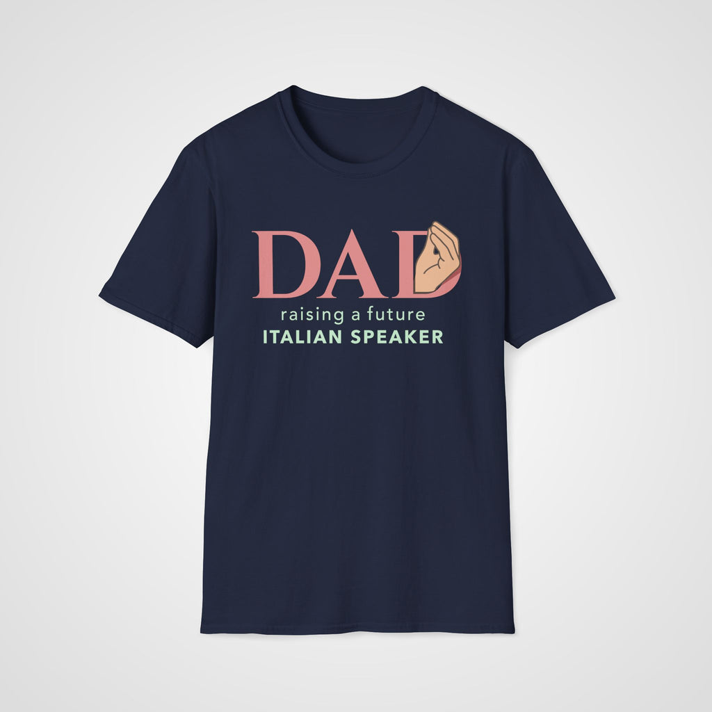 Italian Learner Dad T-Shirt in Navy