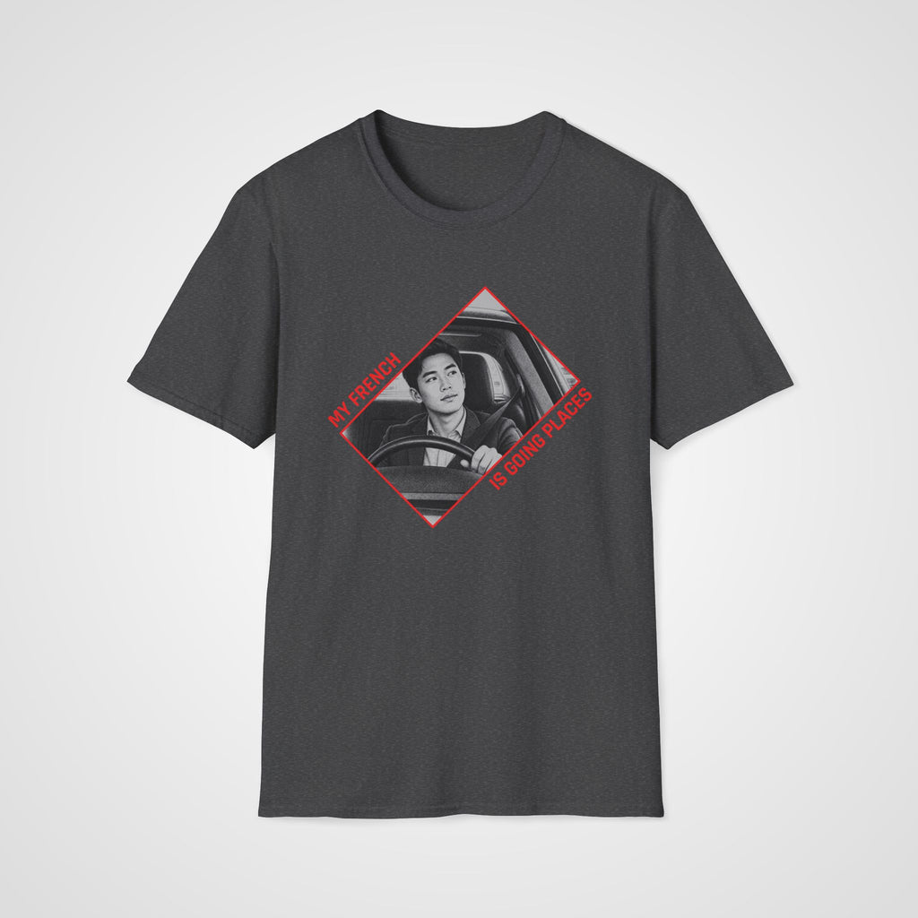 French is going Places T-Shirt in Dark Heather