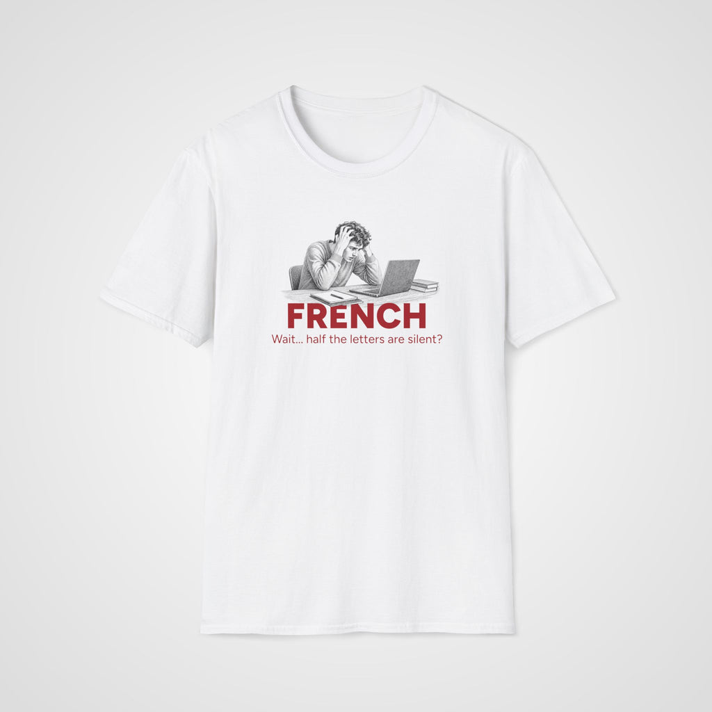 French Silent Letters T-Shirt in White