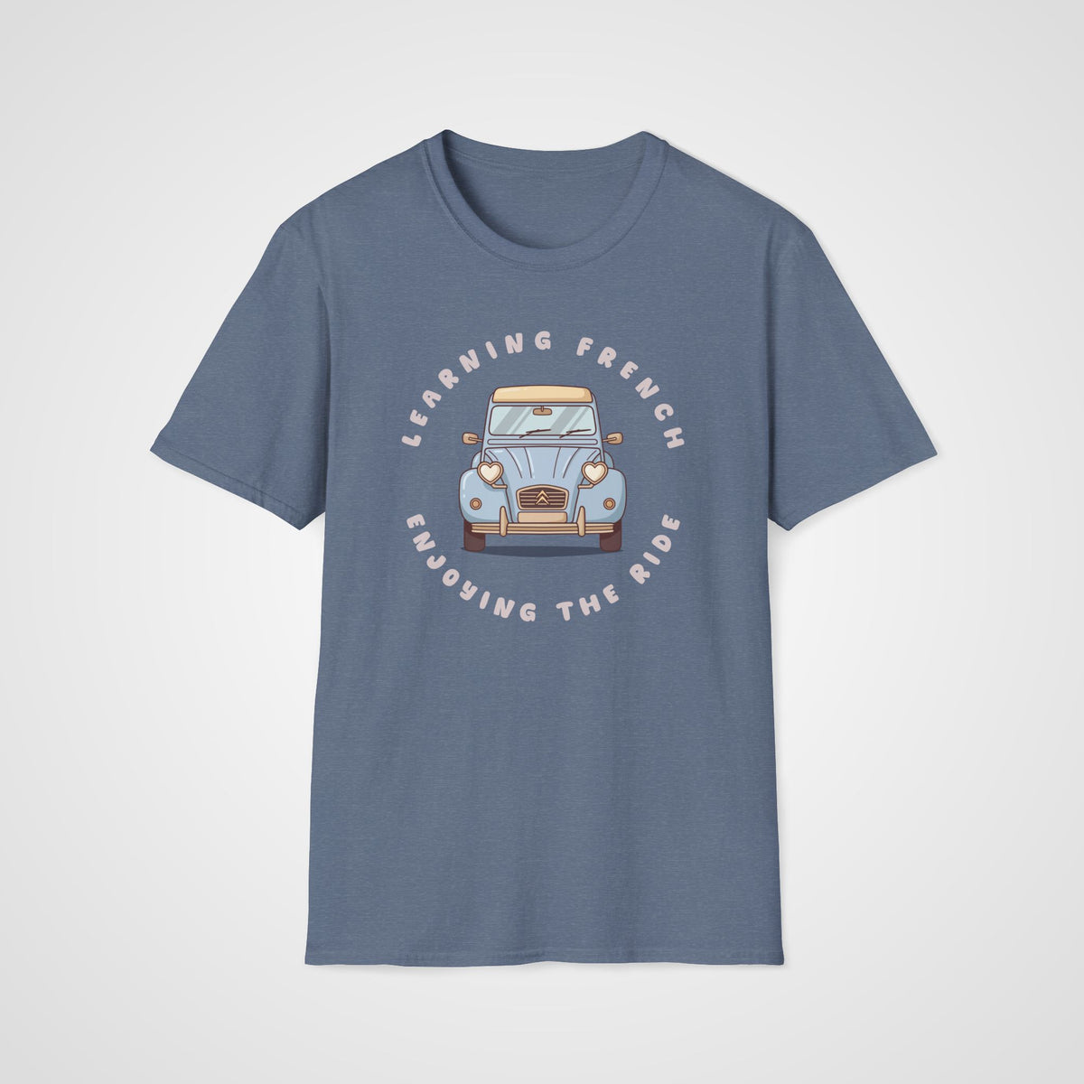 Enjoying the Ride French T-Shirt in Heather Indigo