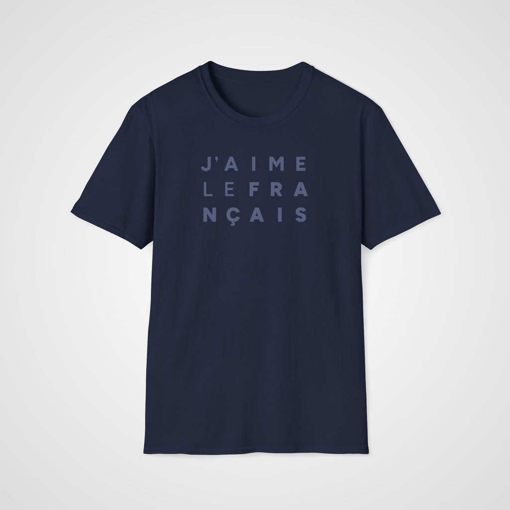 J'aime le Français T-Shirt in Navy