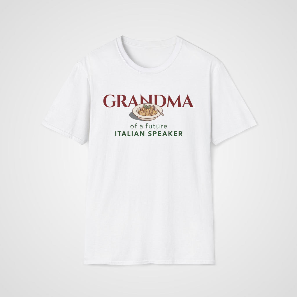 Italian Learner Grandma T-Shirt in White
