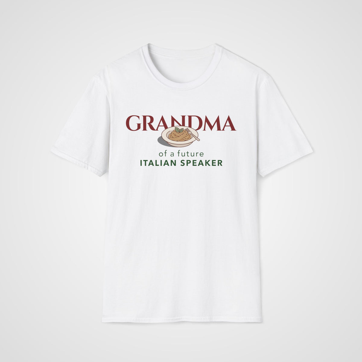 Italian Learner Grandma T-Shirt in White