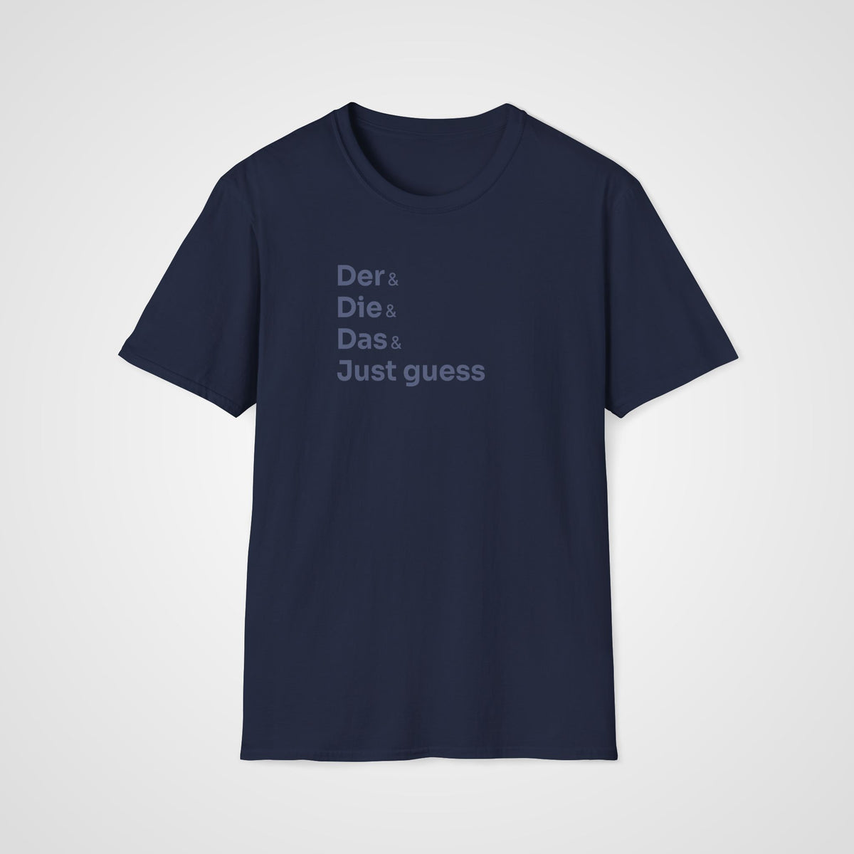 Der Die Das Just Guess T-Shirt in Navy