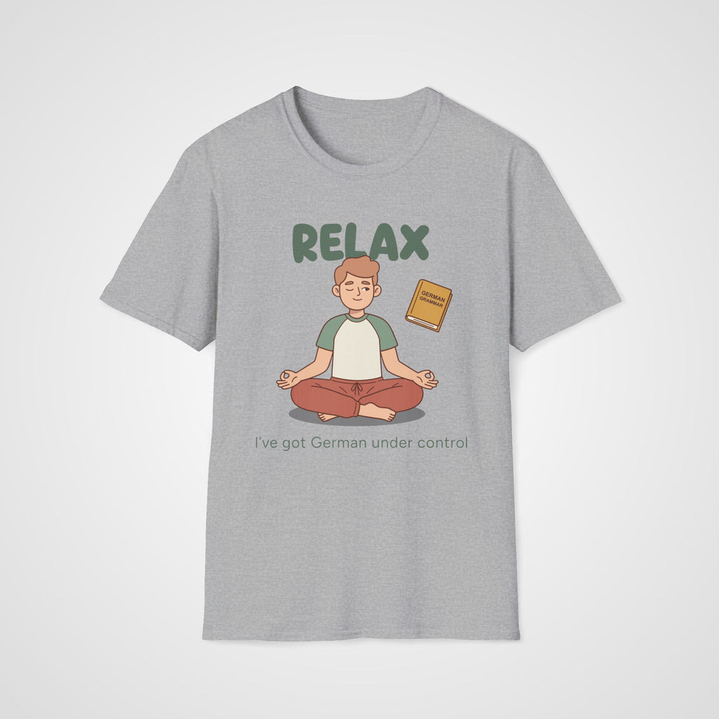German Grammar Relax T-Shirt in Sport Gray