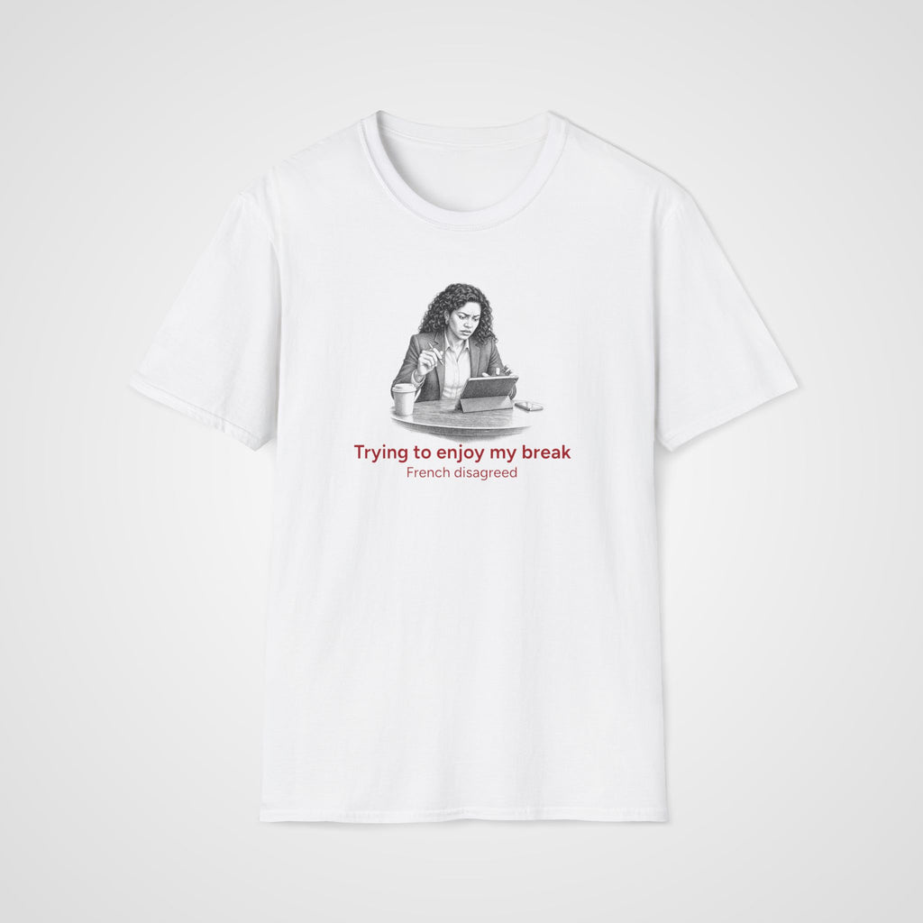 French Disagreed T-Shirt in White