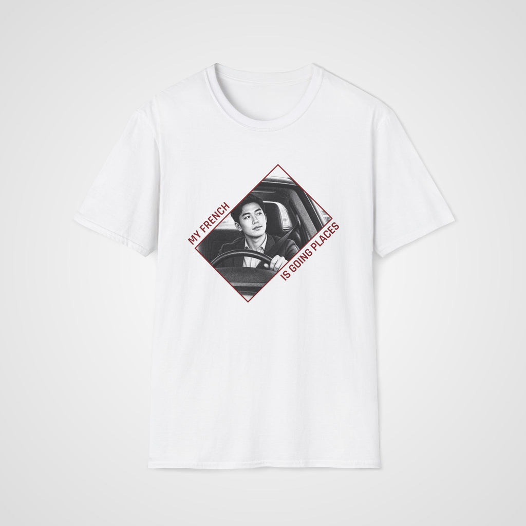 French is going Places T-Shirt in White