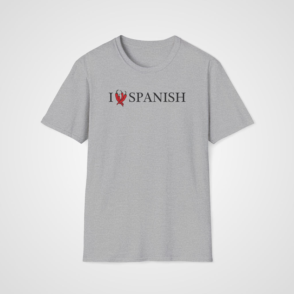 I Love Spanish T-Shirt in Sport Gray