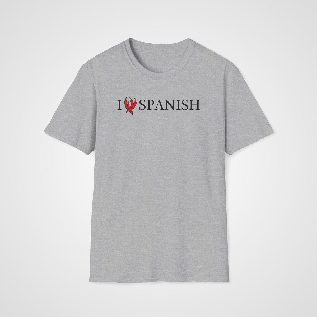 I Love Spanish T-Shirt in Sport Gray