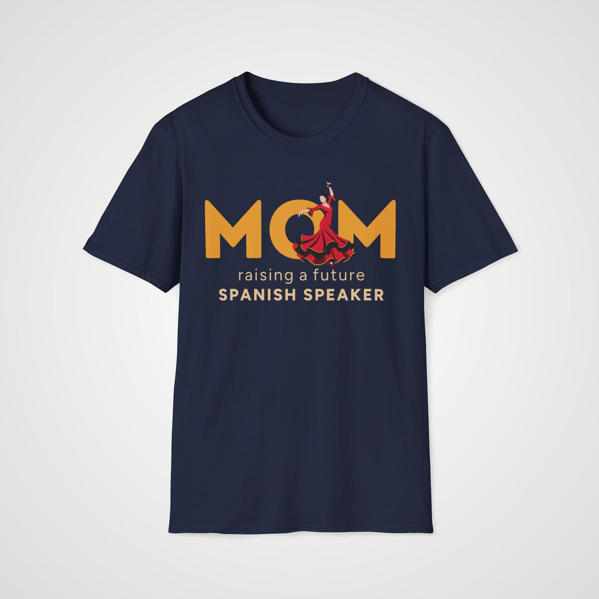Spanish Learner Mom T-Shirt in Navy