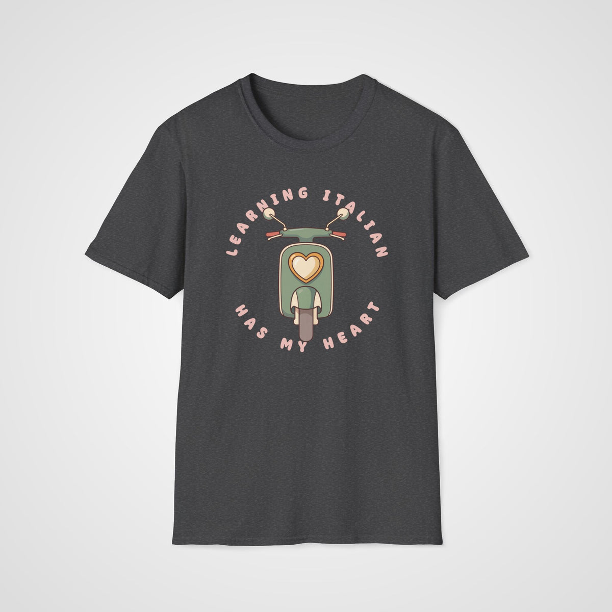 Italian Has My Heart T-Shirt in Dark Heather