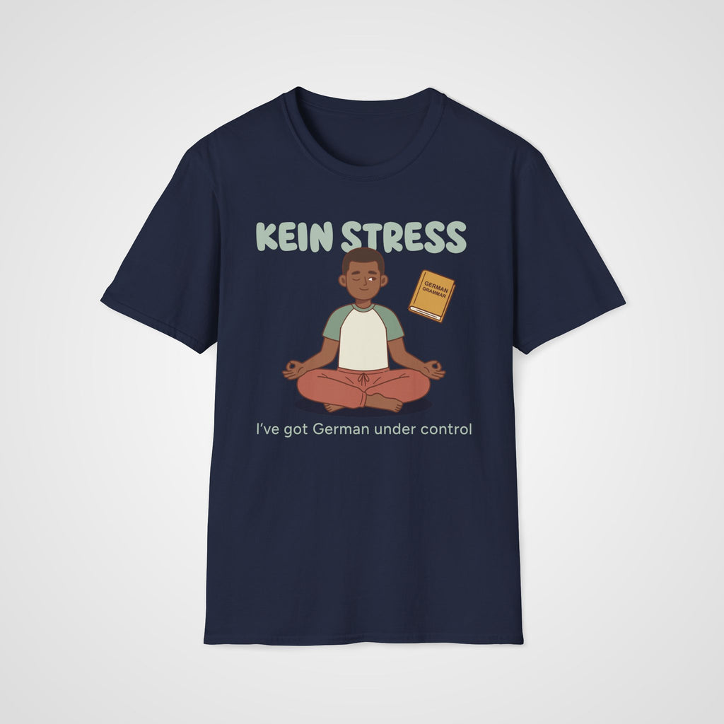Kein Stress T-Shirt in Navy