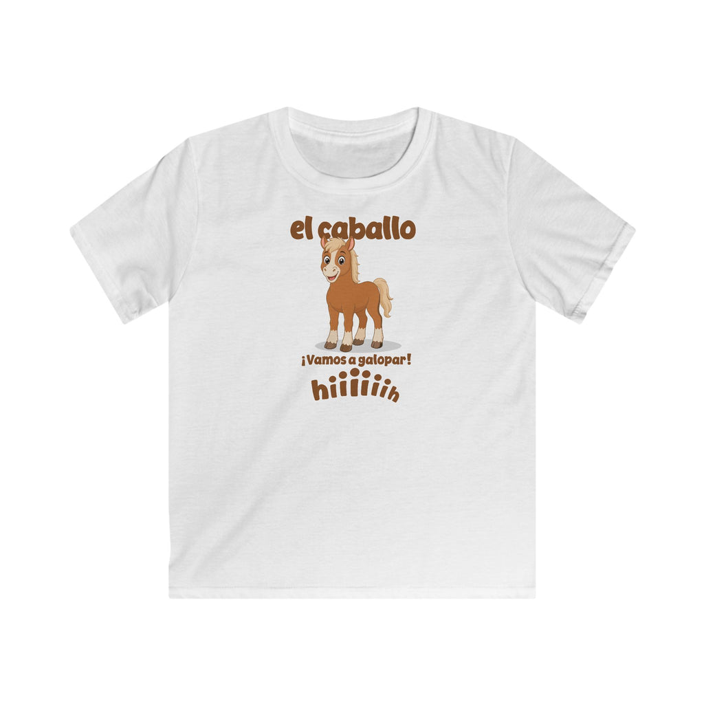 El Caballo Kids T-Shirt in White