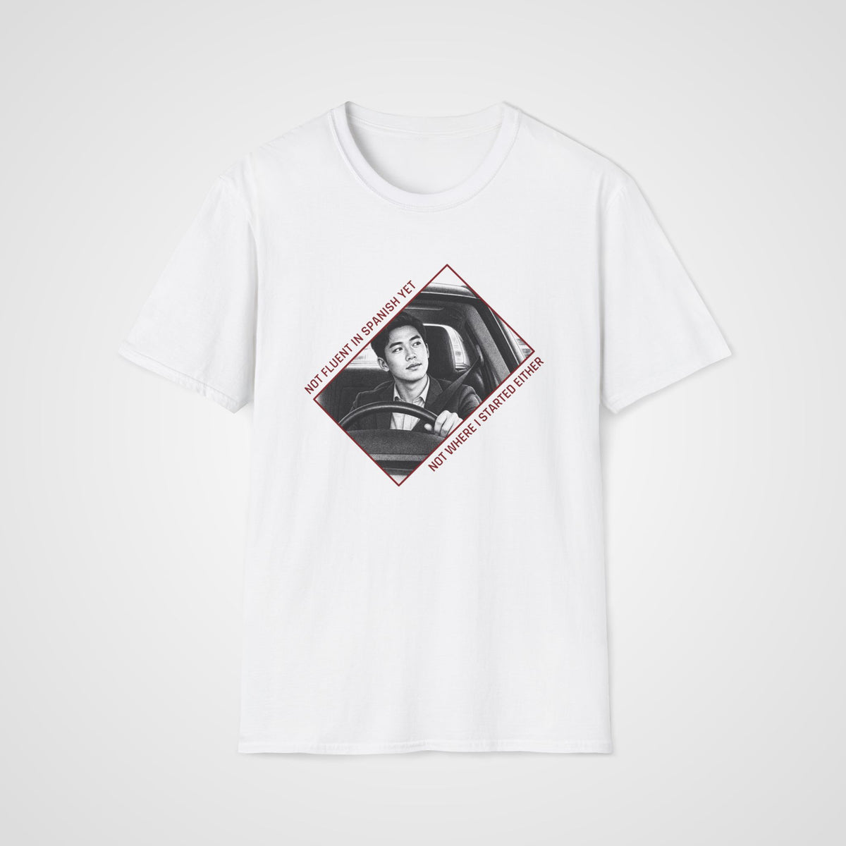 Not Fluent Yet Spanish T-Shirt in White