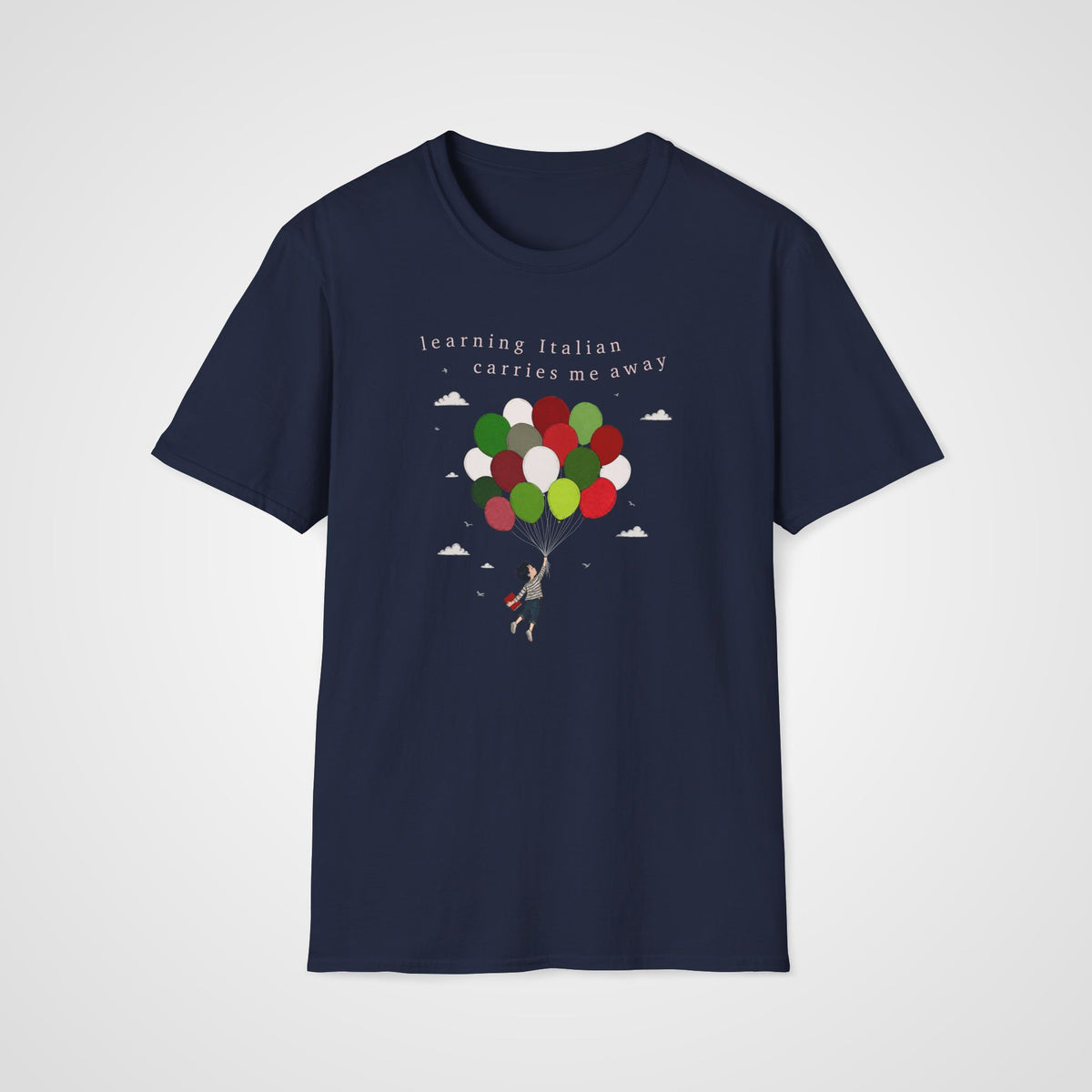 Italian Takes Flight T-Shirt in Navy