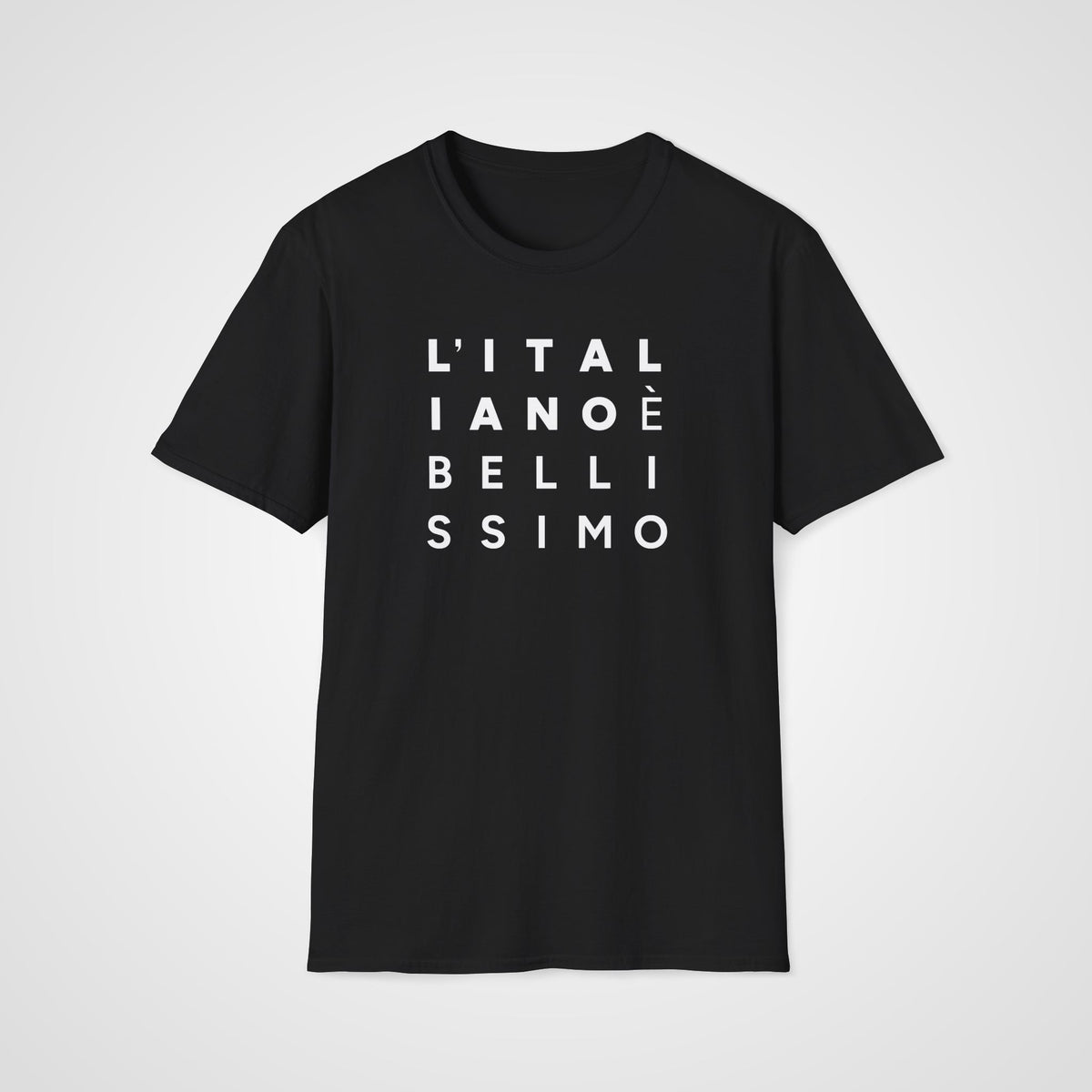 L'Italiano è Bellissimo T-Shirt in Black