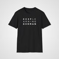 Keep Learning German T-Shirt in Black