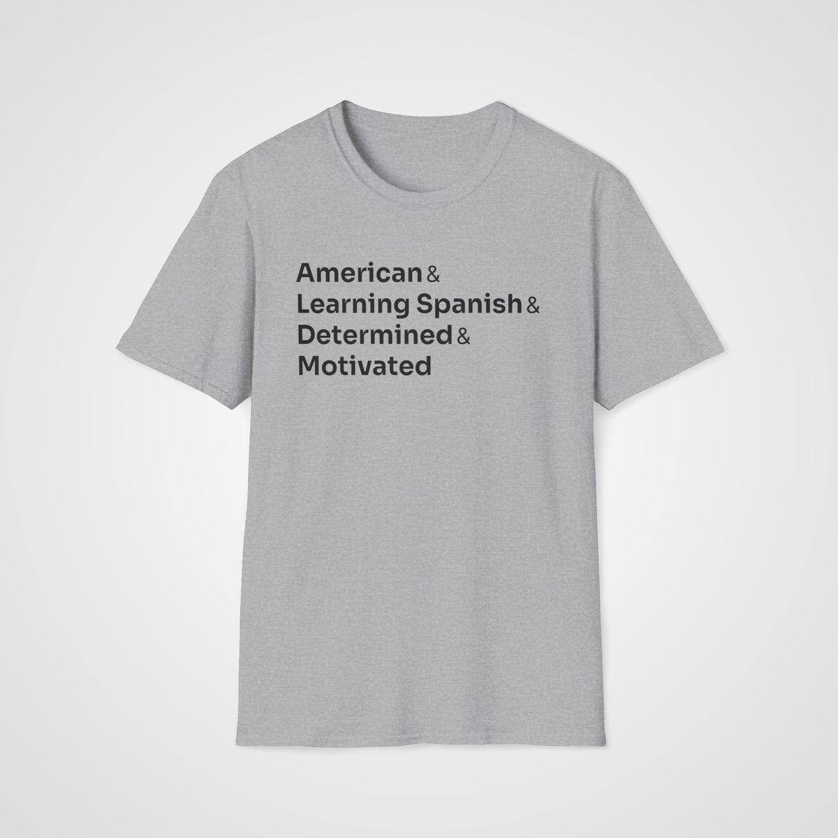 Spanish Learner T-Shirt in Sport Gray