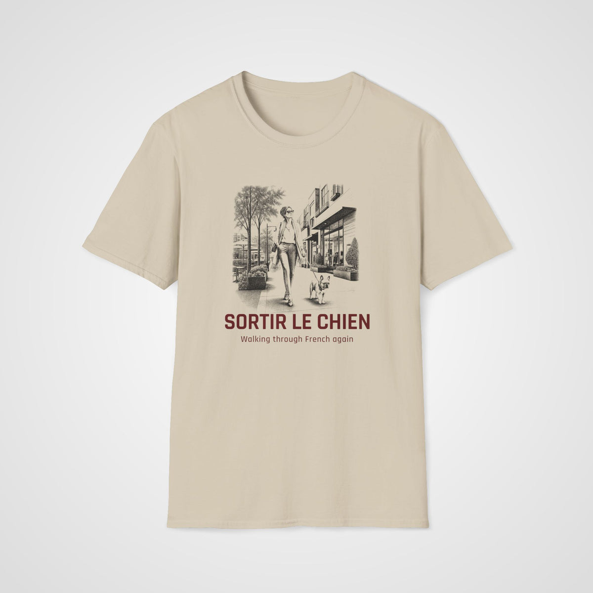 Sortir le Chien T-Shirt in Sand