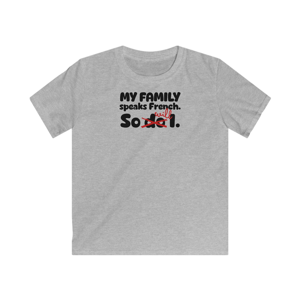 Family Legacy Kids T-Shirt in Sport Gray