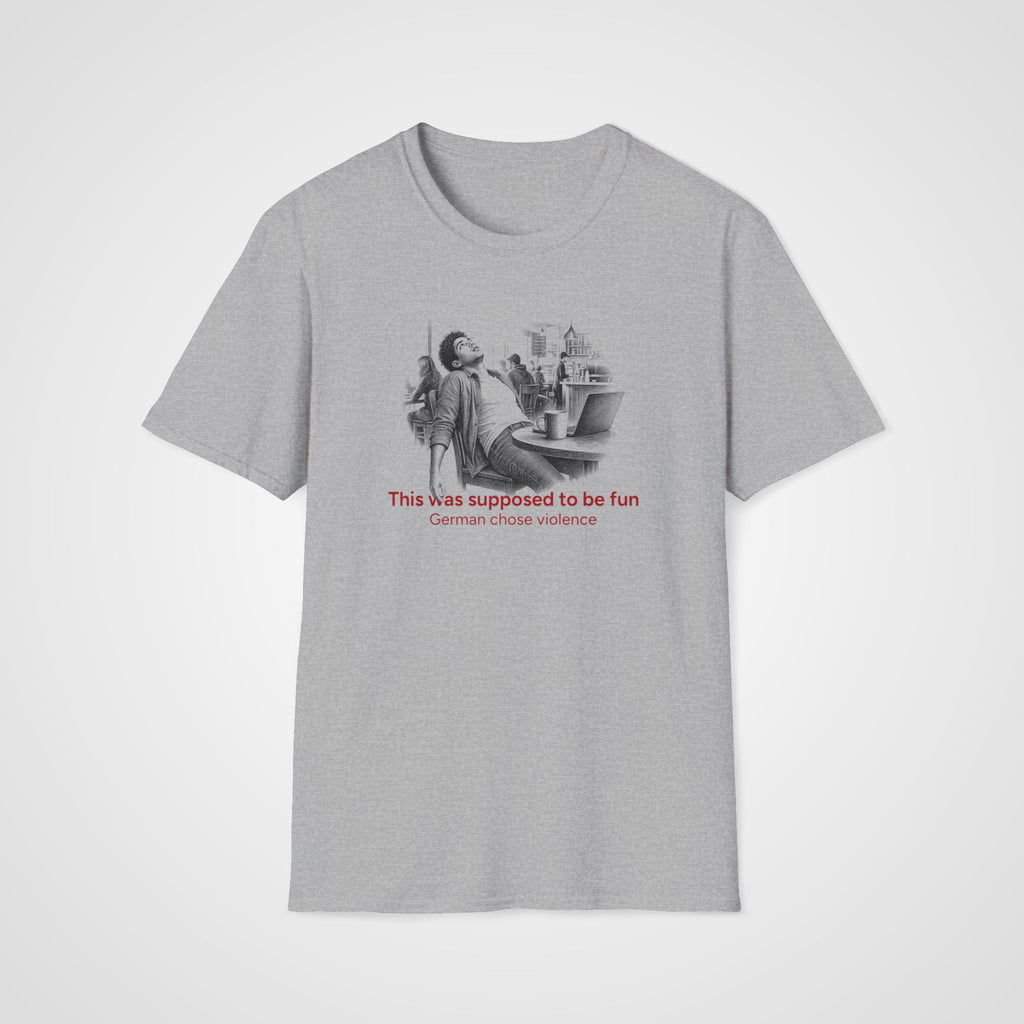 German Chose Violence T-Shirt in Sport Gray