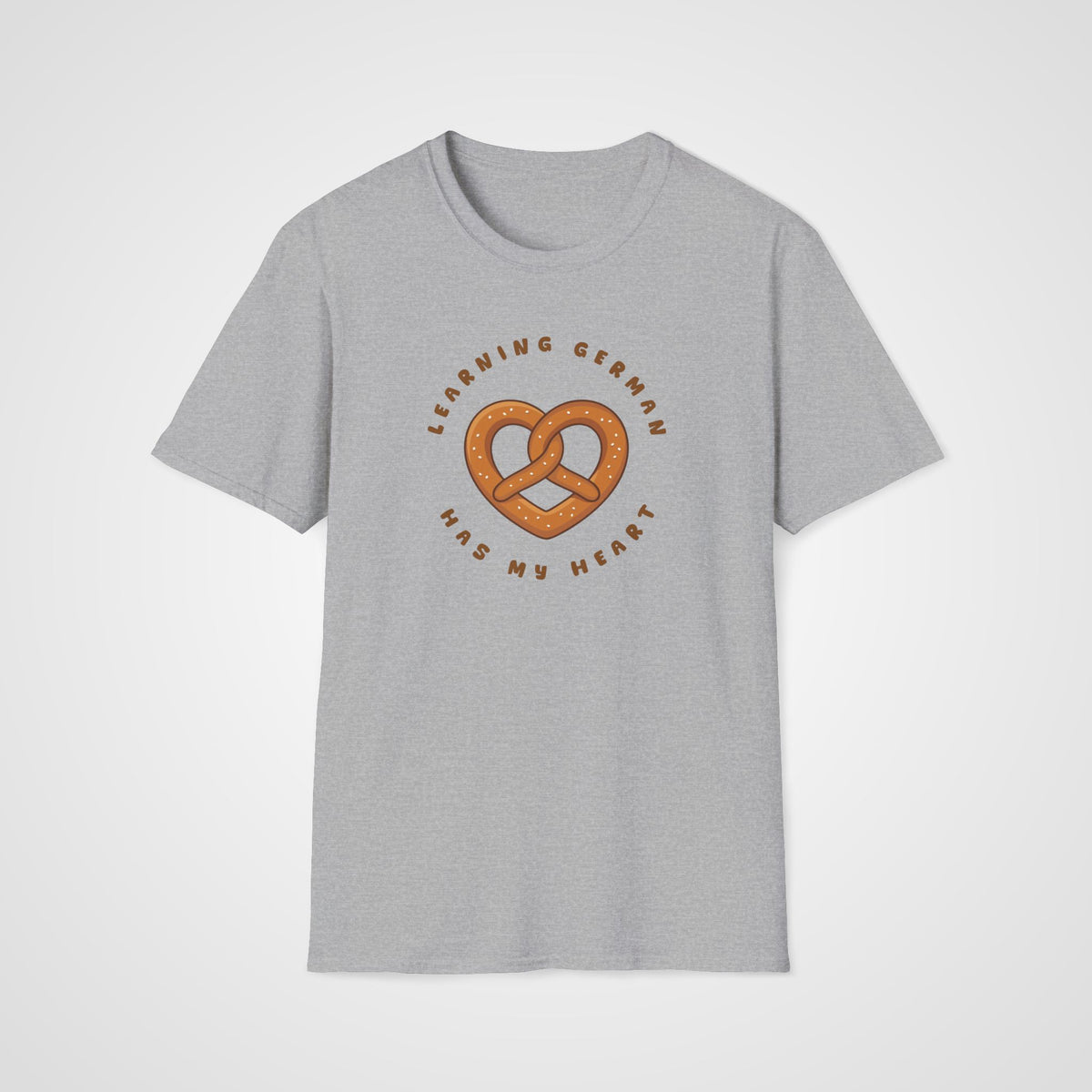German Has My Heart T-Shirt in Sport Gray