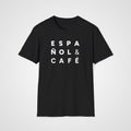 Español & Café T-Shirt in Black