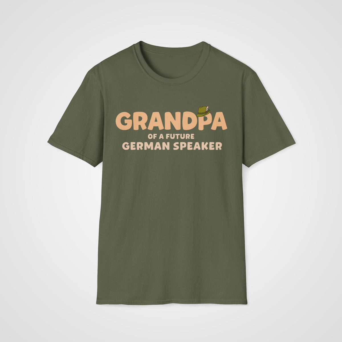 Learner Grandpa T-Shirt in Military Green