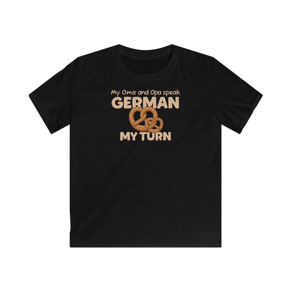 German Oma & Opa Kids T-Shirt in Black