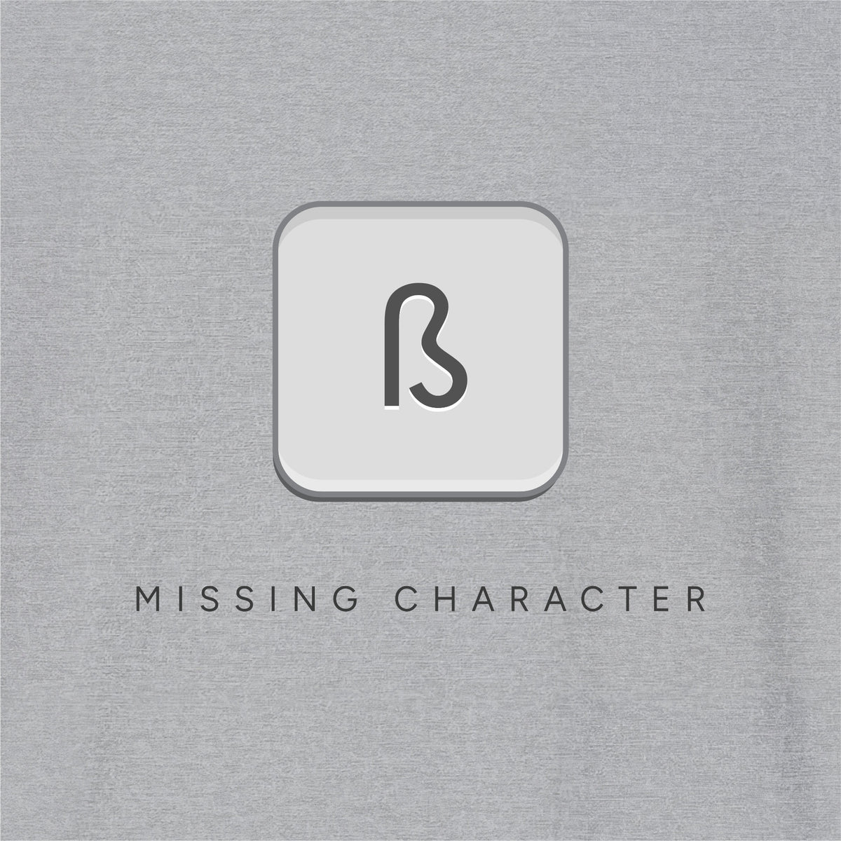 Close-up of Sport Gray German learner T-shirt featuring the “Missing Key German” print